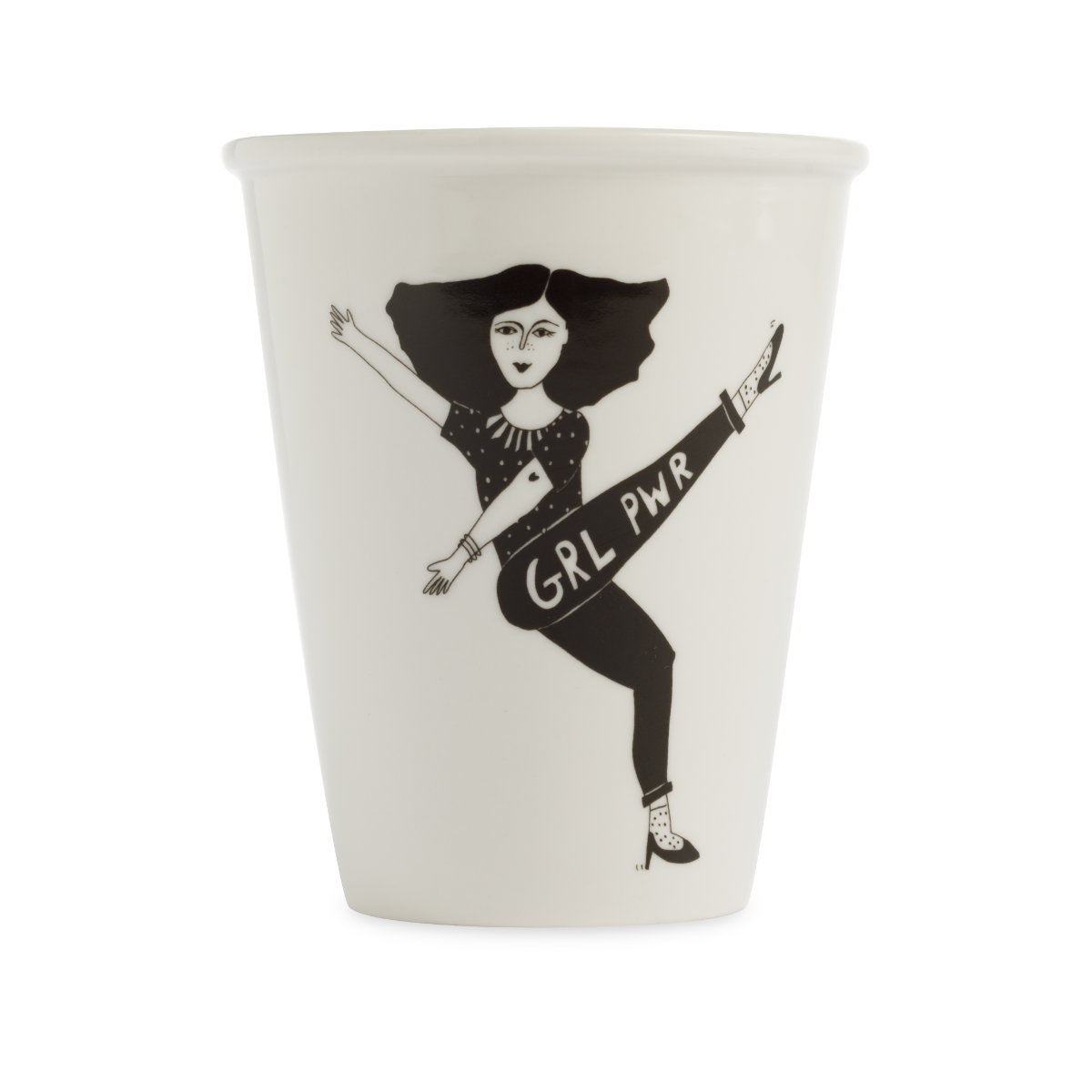 Porzellanbecher - Grl Pwr