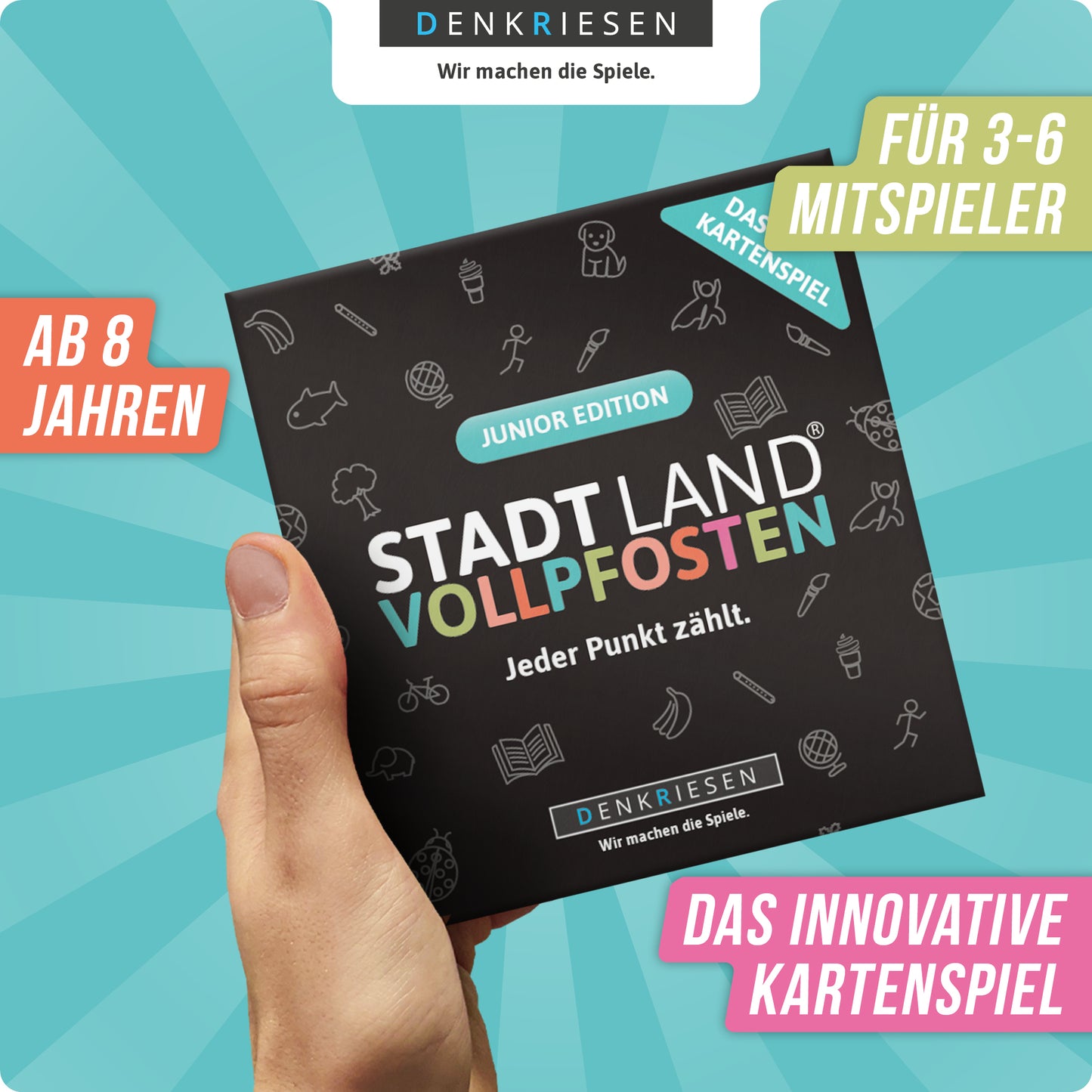 Stadt Land Vollpfosten - Junior Edition
