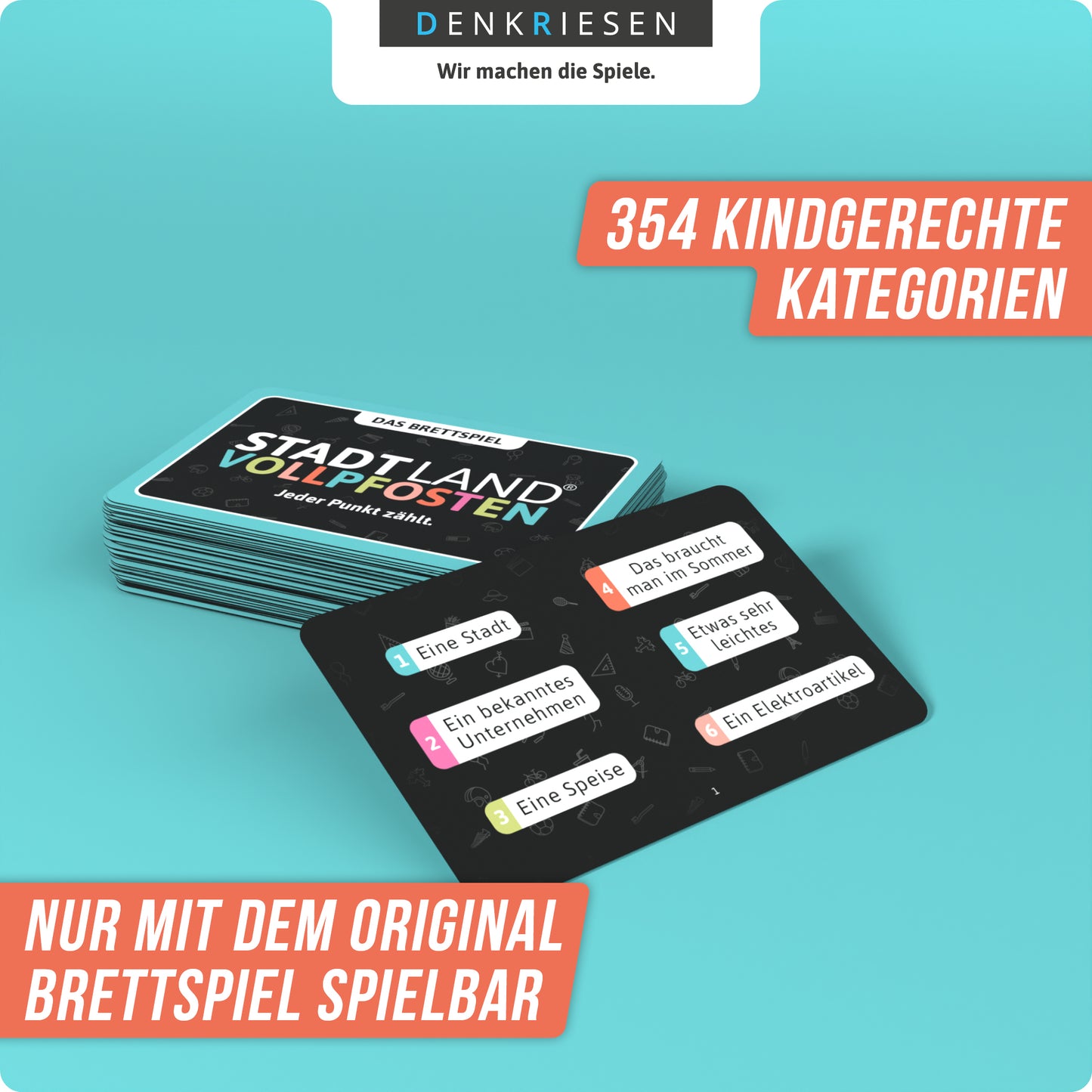 Stadt Land Vollpfosten Brettspiel