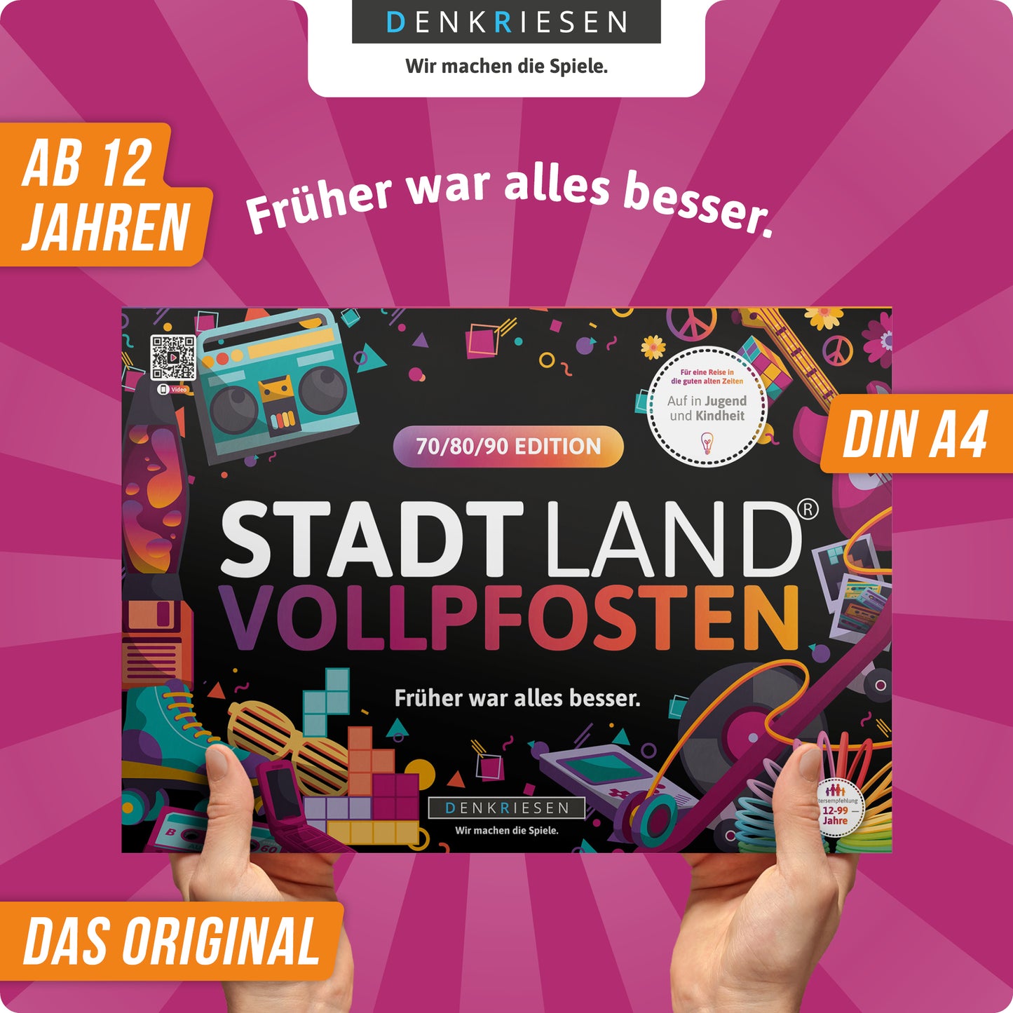 Stadt Land Vollpfosten Block - 70/80/90 Edition