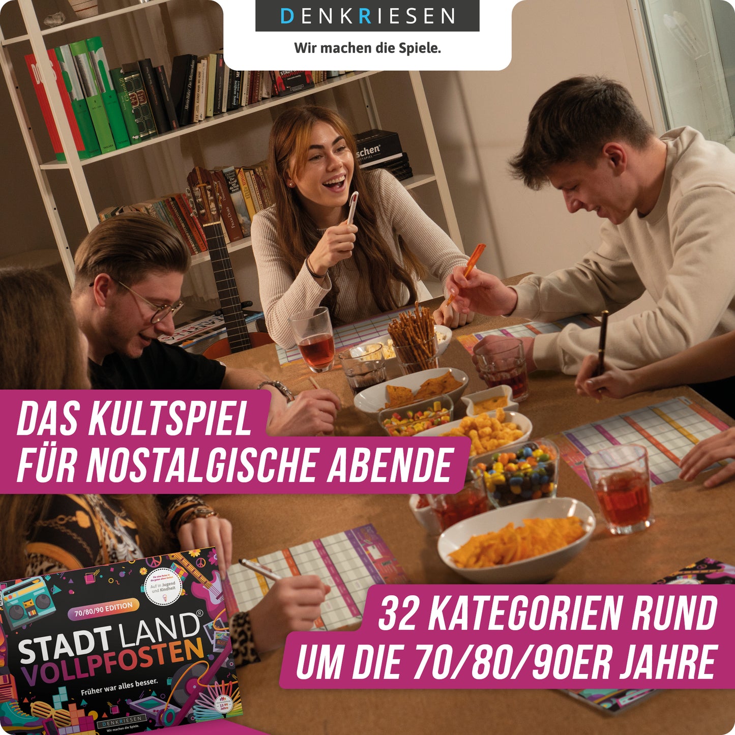 Stadt Land Vollpfosten Block - 70/80/90 Edition