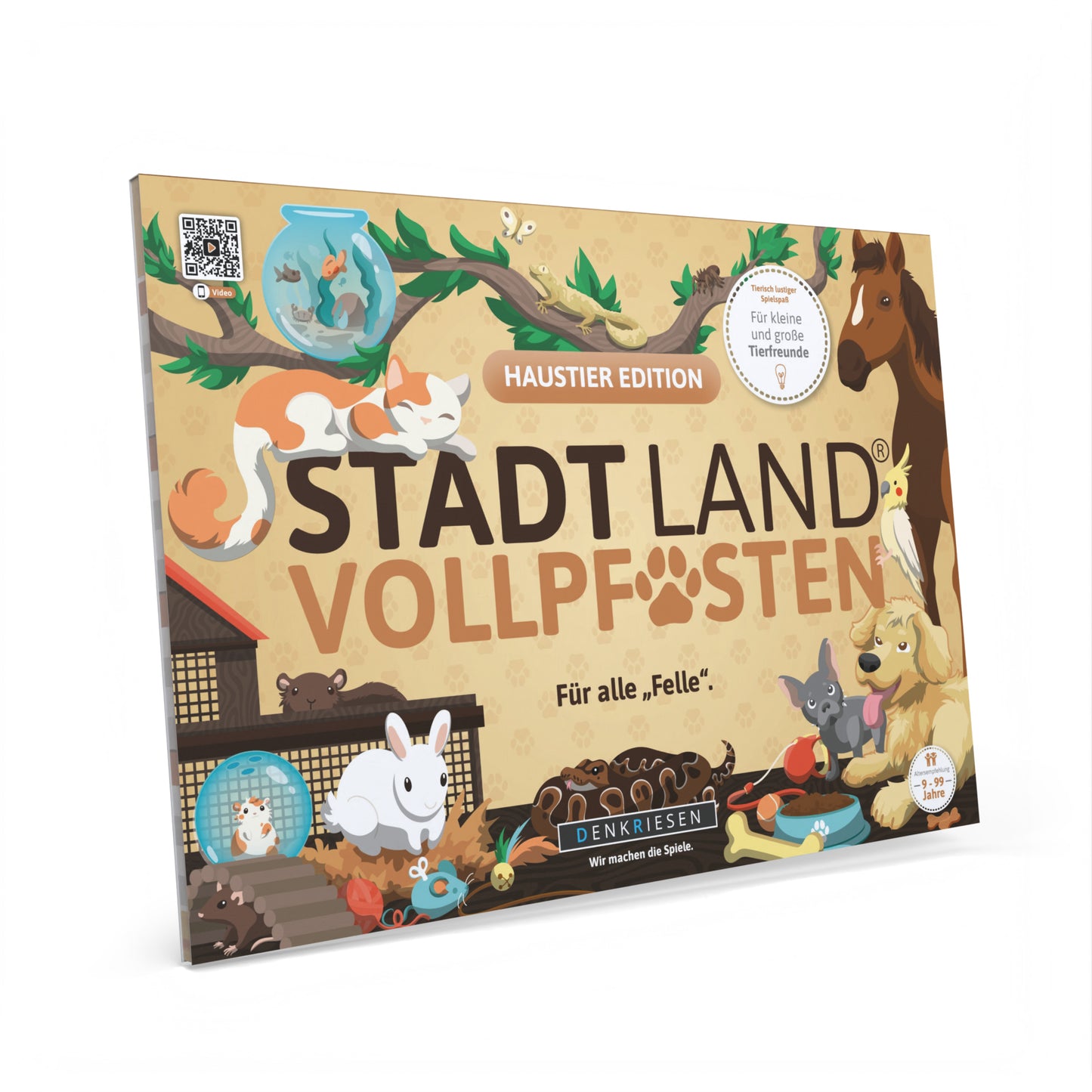 Stadt Land Vollpfosten Block - Haustier Edition