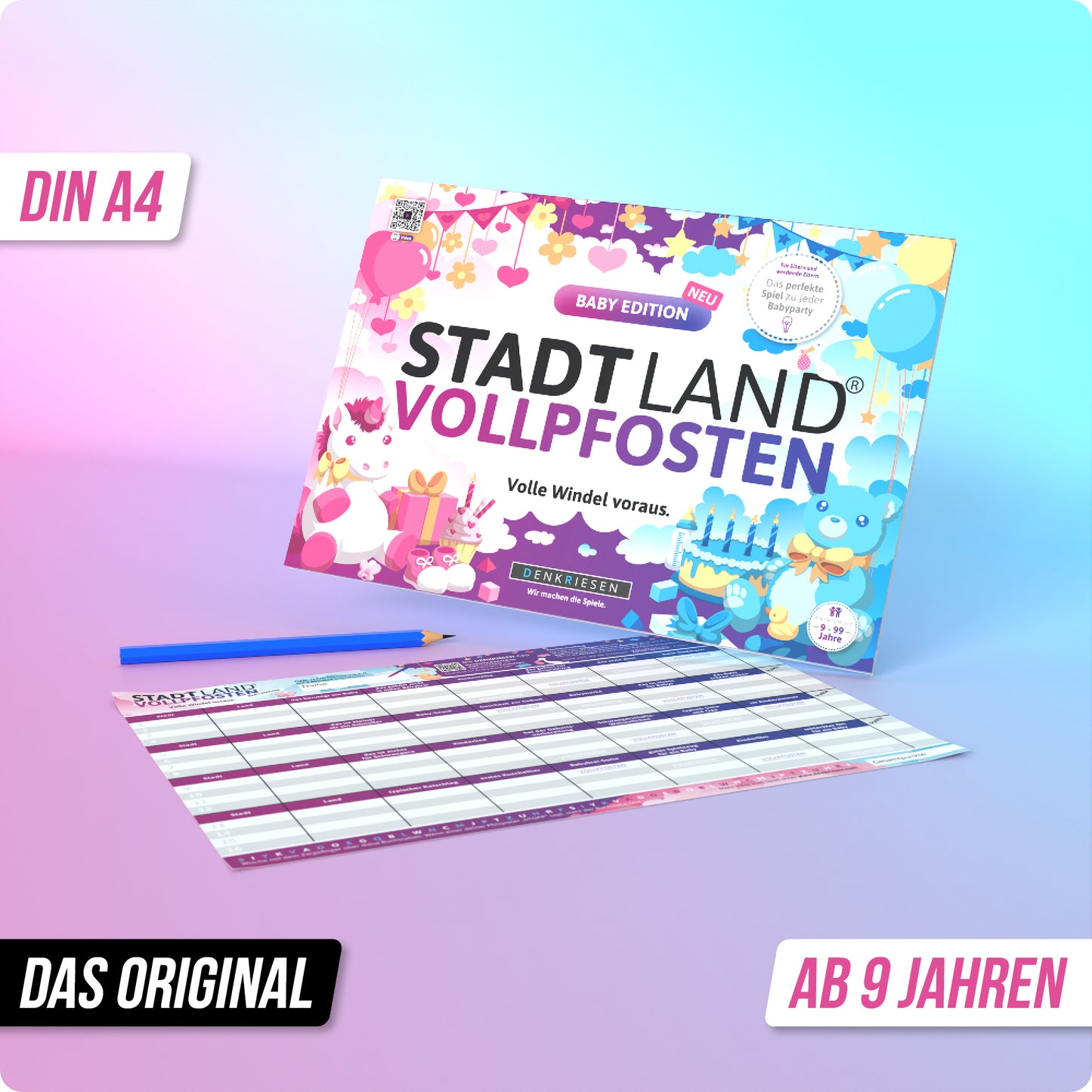 Stadt Land Vollpfosten Block - Baby Edition