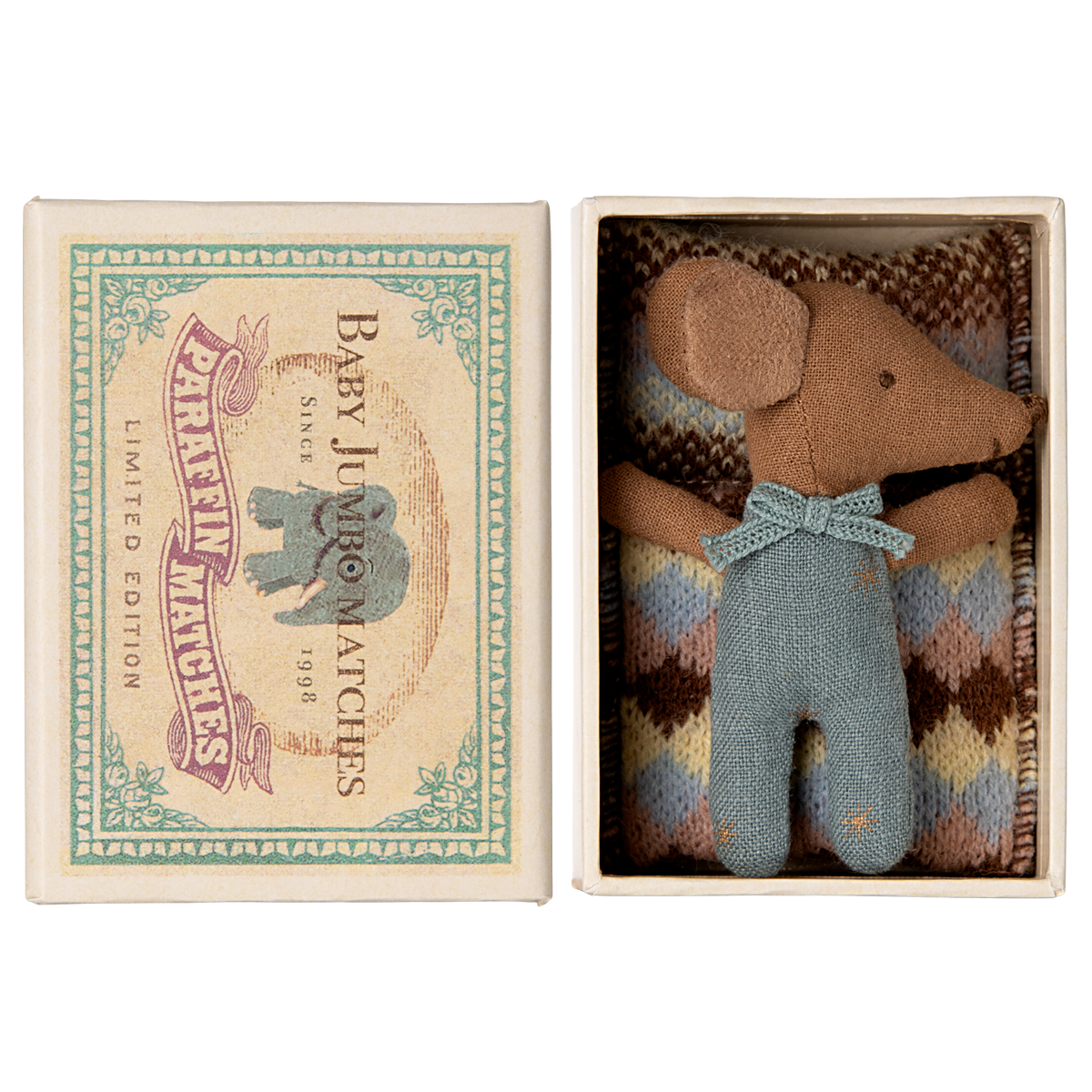 Babymaus Junge in Box