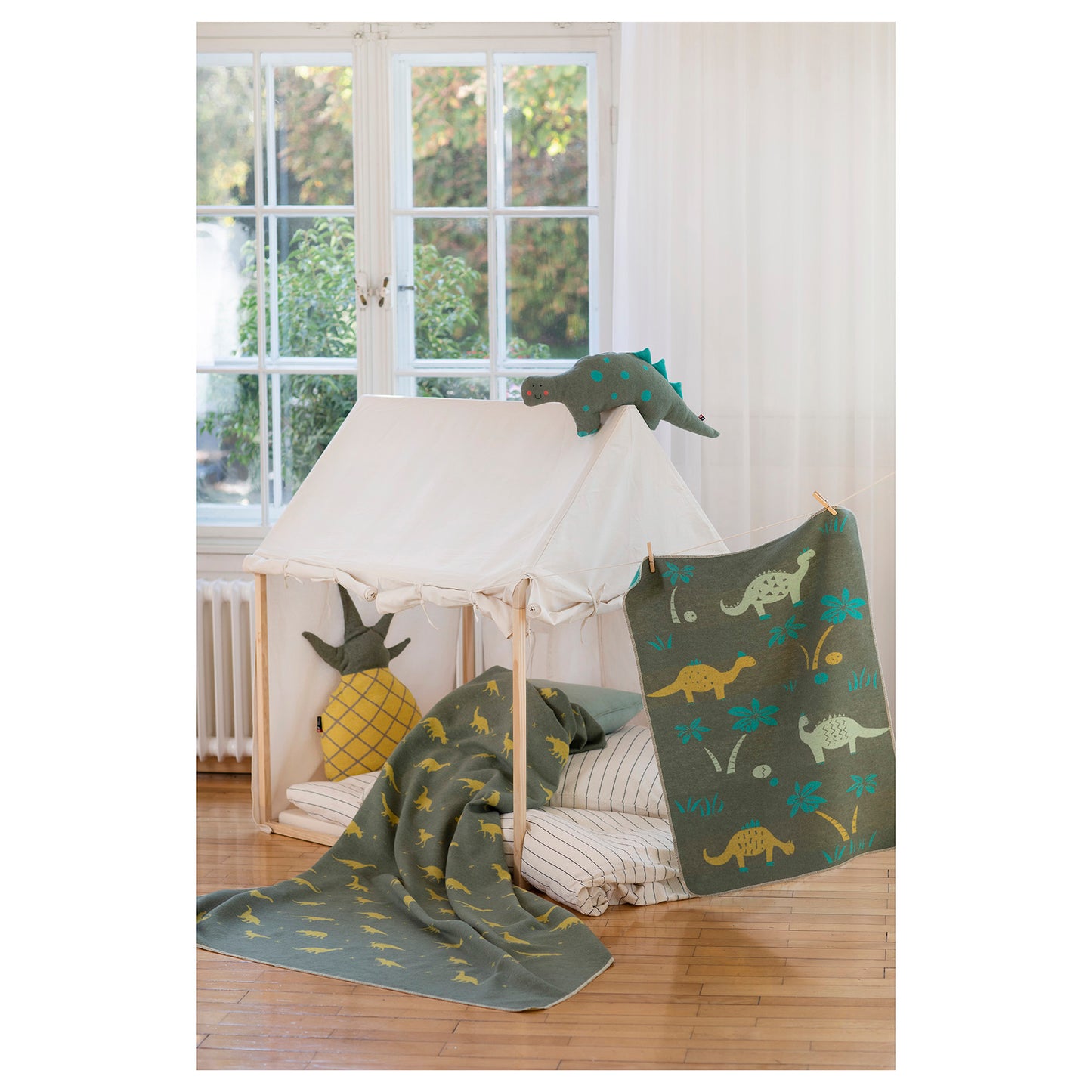 Gefülltes Kissen Dino