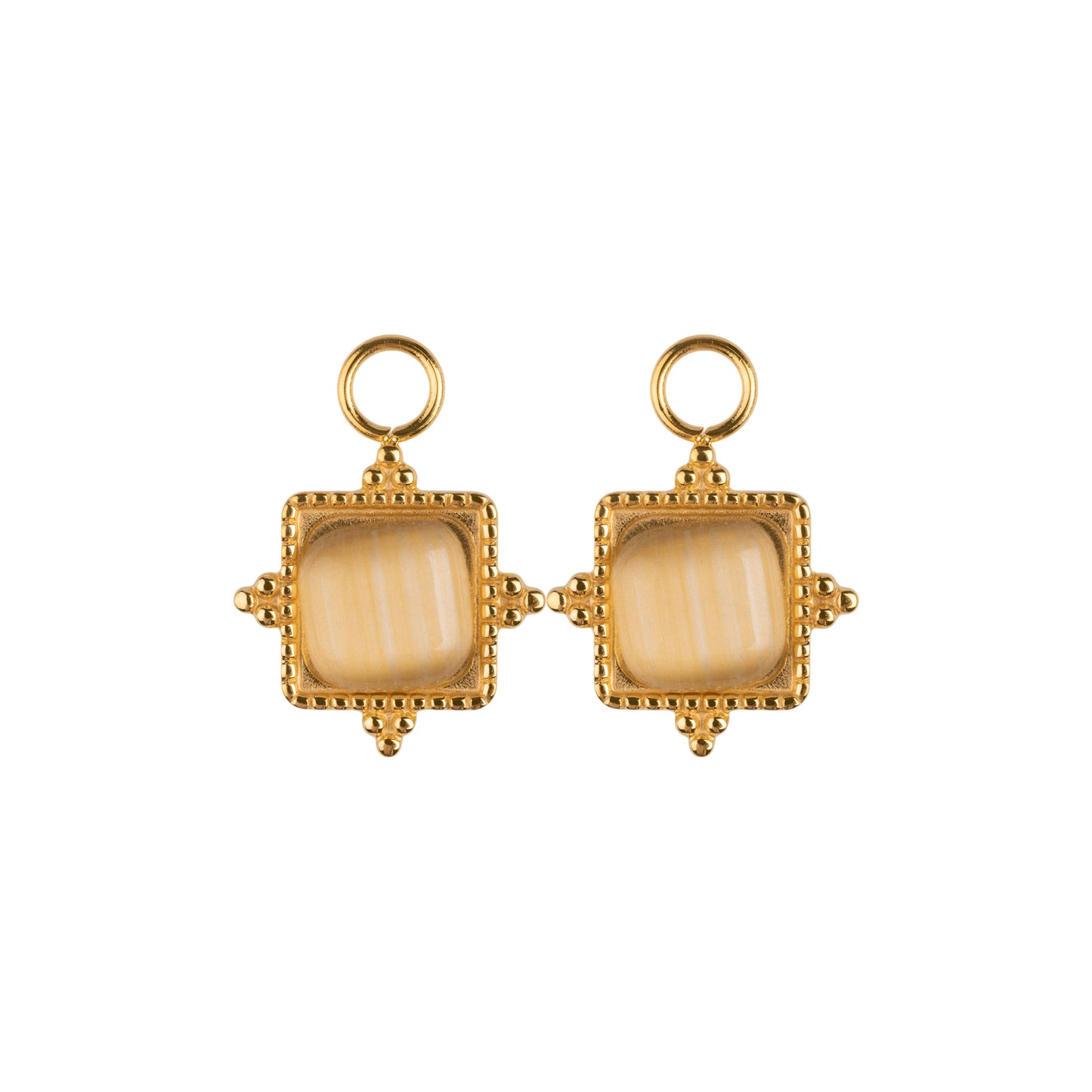 Malia Charm - Oriental Glass Stone gold