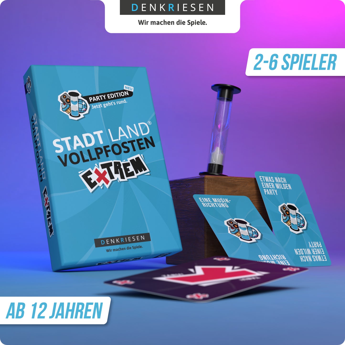 Stadt Land Vollpfosten Extrem - Party