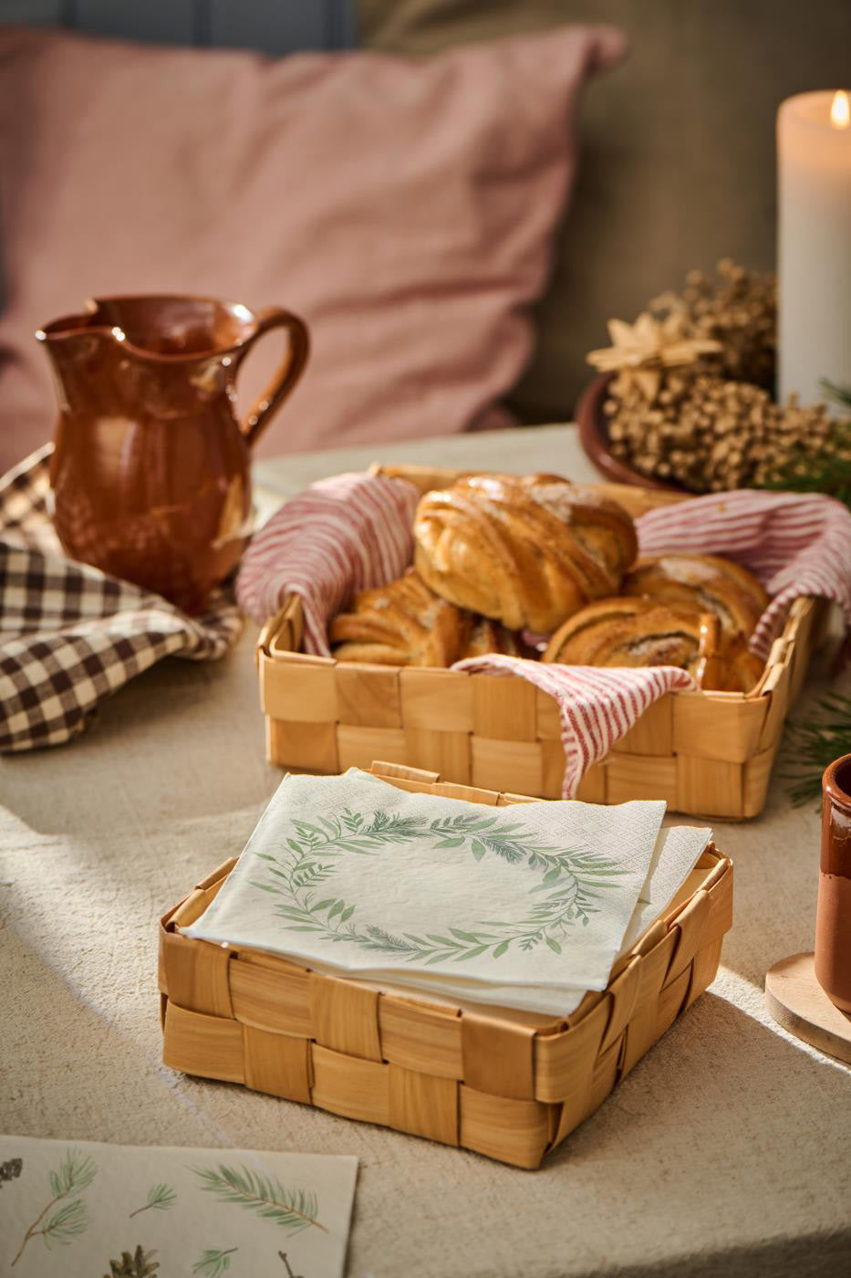 Servietten Grüner Kranz