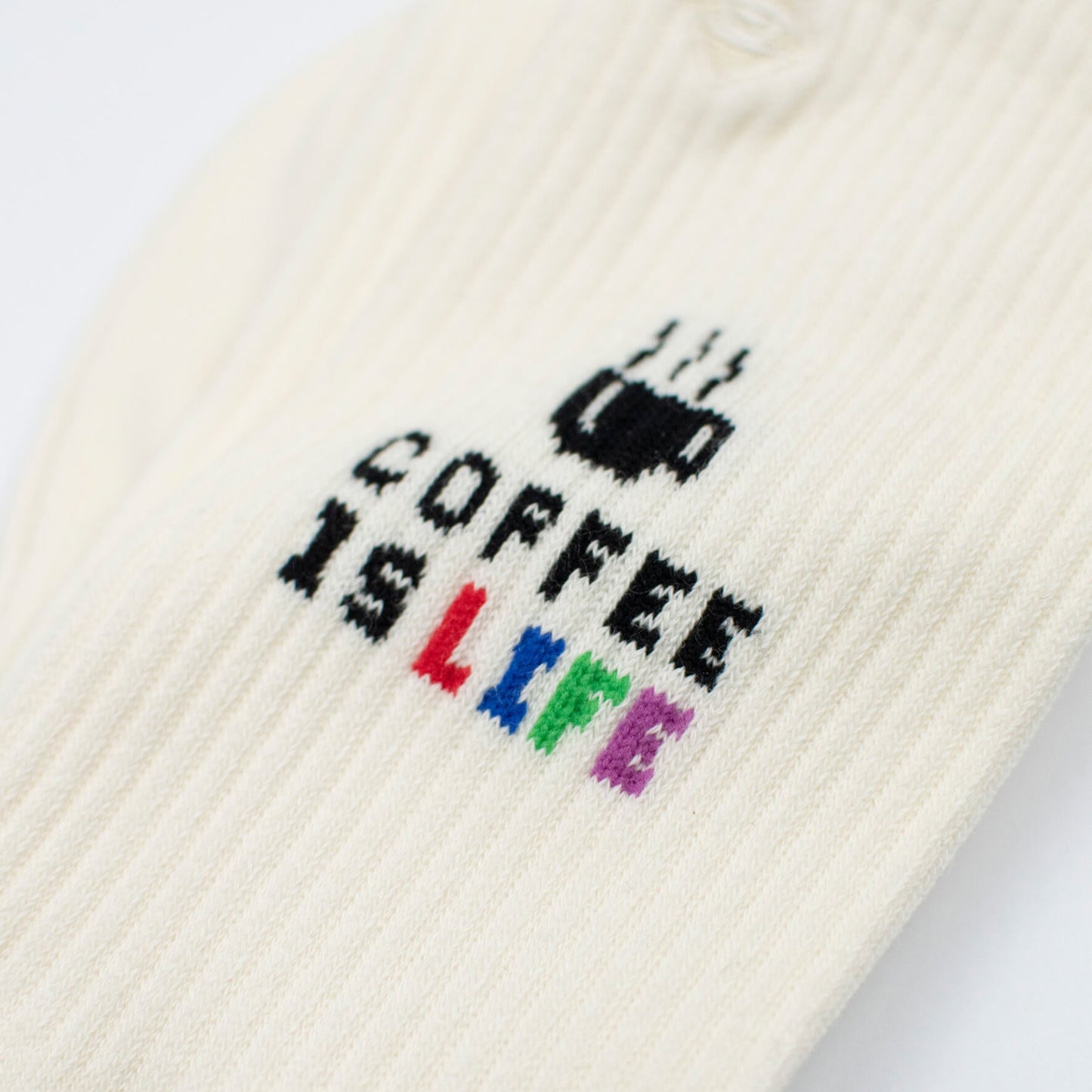 Crew-Socken Coffee is life