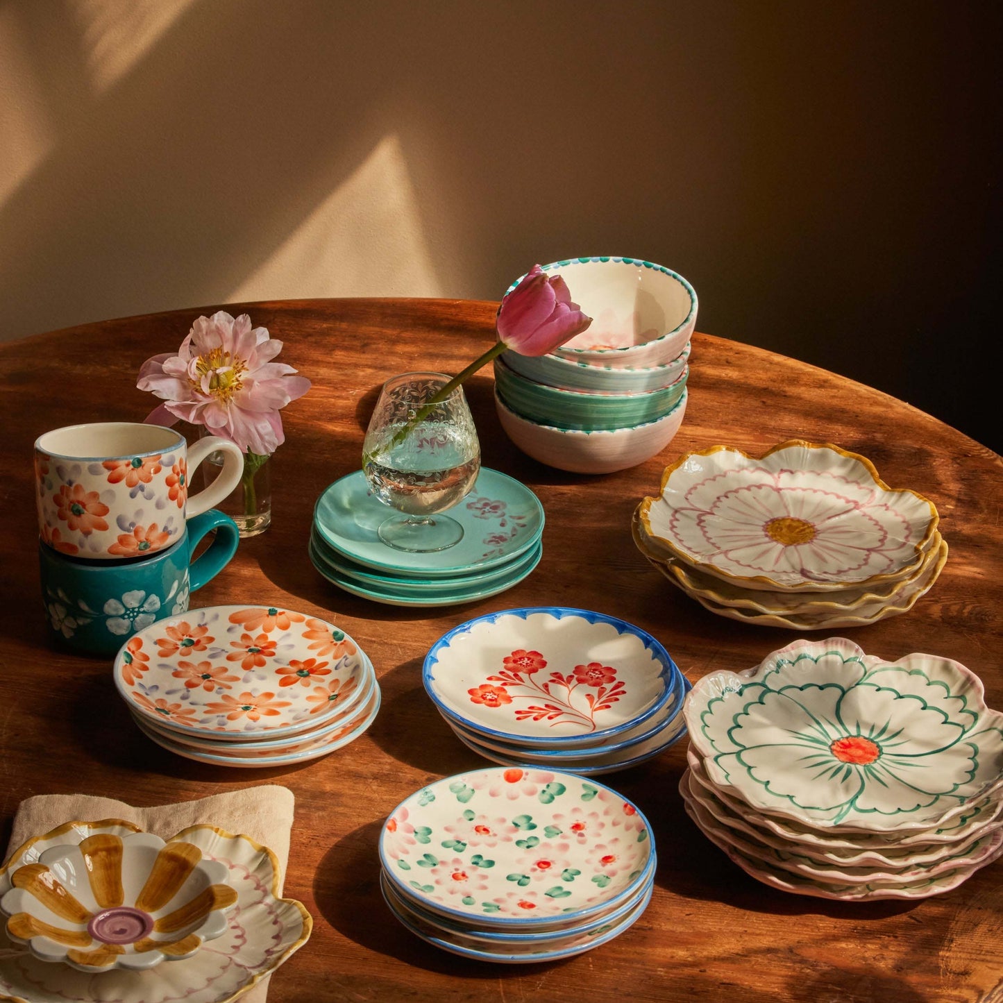 Keramik-Kuchenteller Hand-Painted