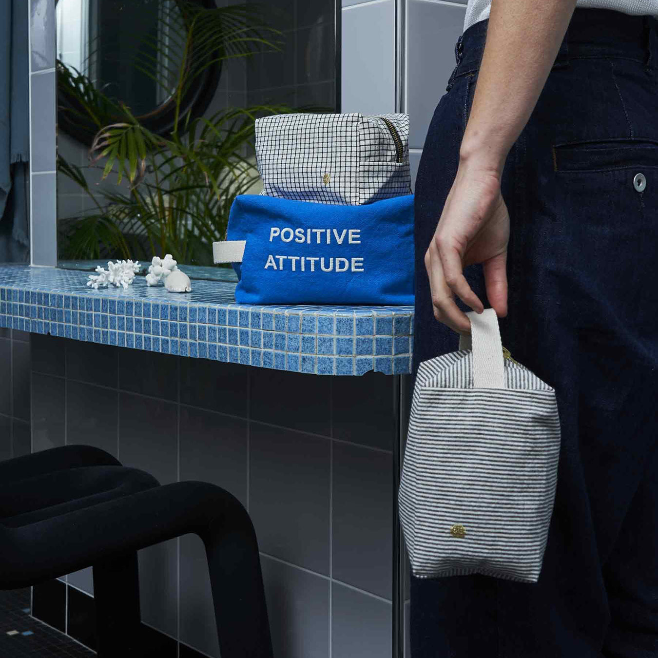 Kleine Kosmetiktasche Cube