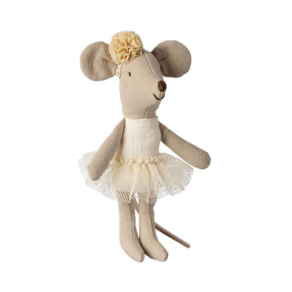 Ballerina-Maus Kleine Schwester creme