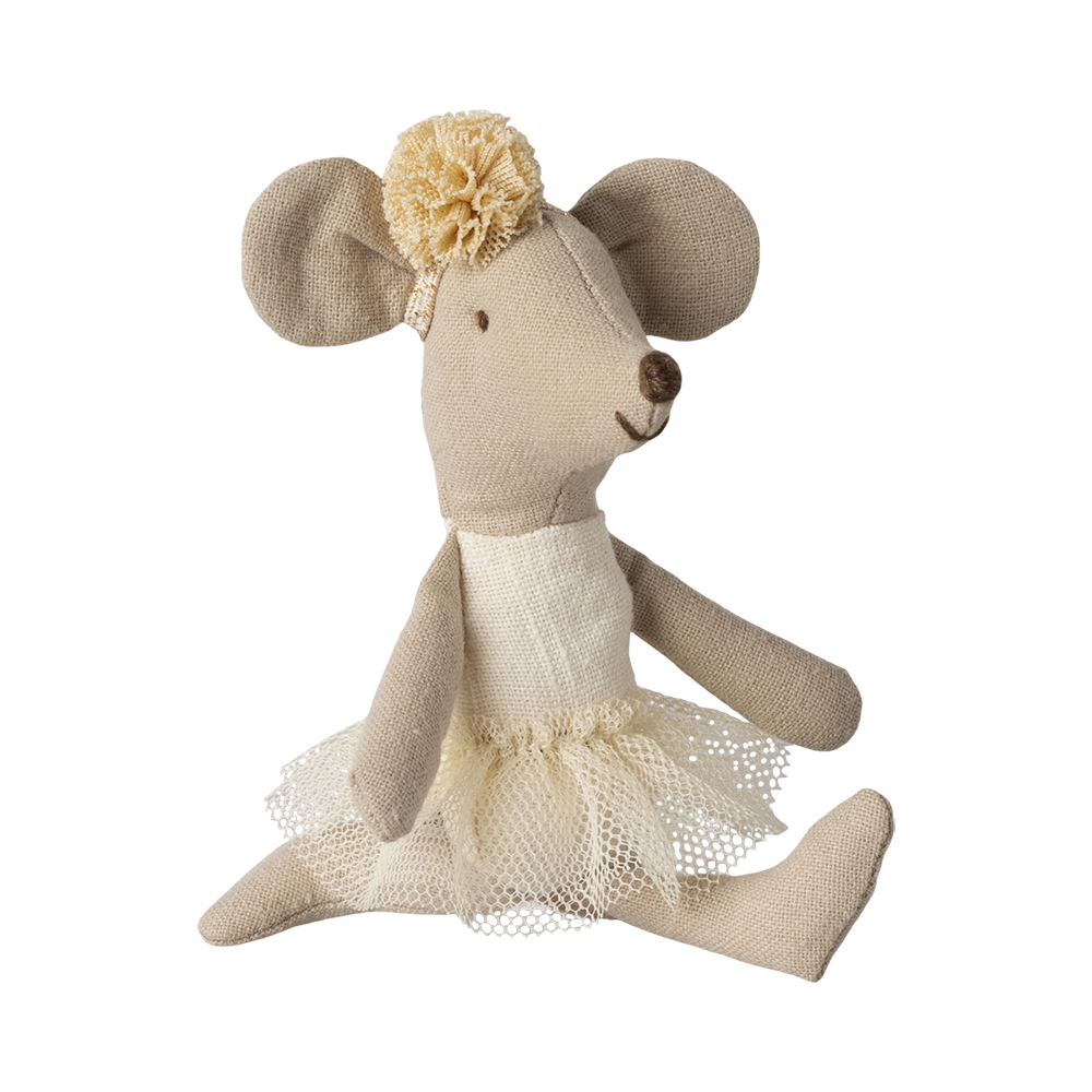 Ballerina-Maus Kleine Schwester creme