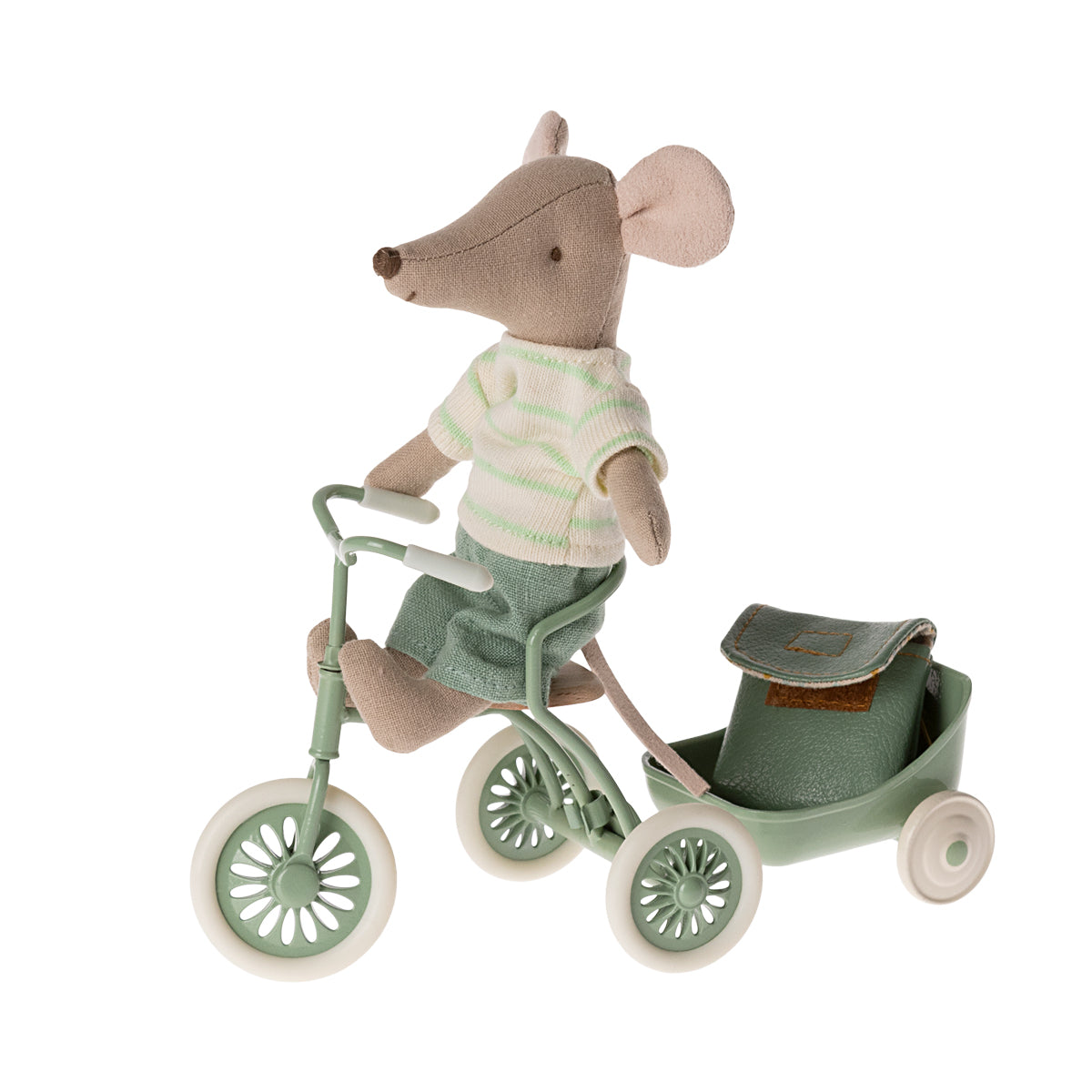 Maus Dreirad Anhänger grün