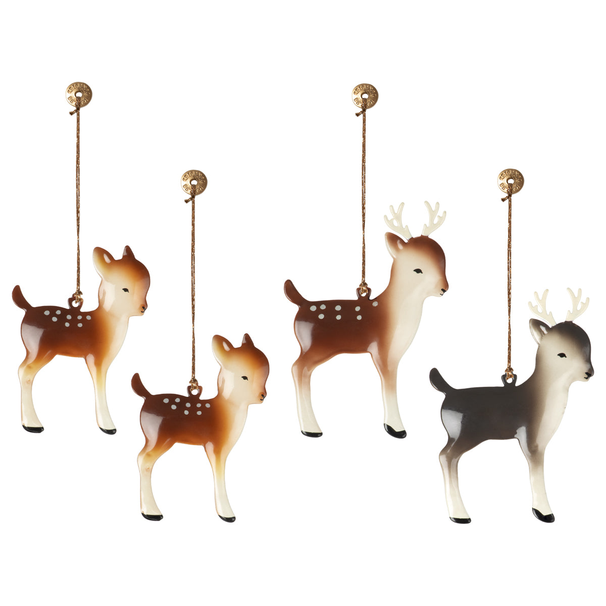Metallornamente-Set Reindeer Family