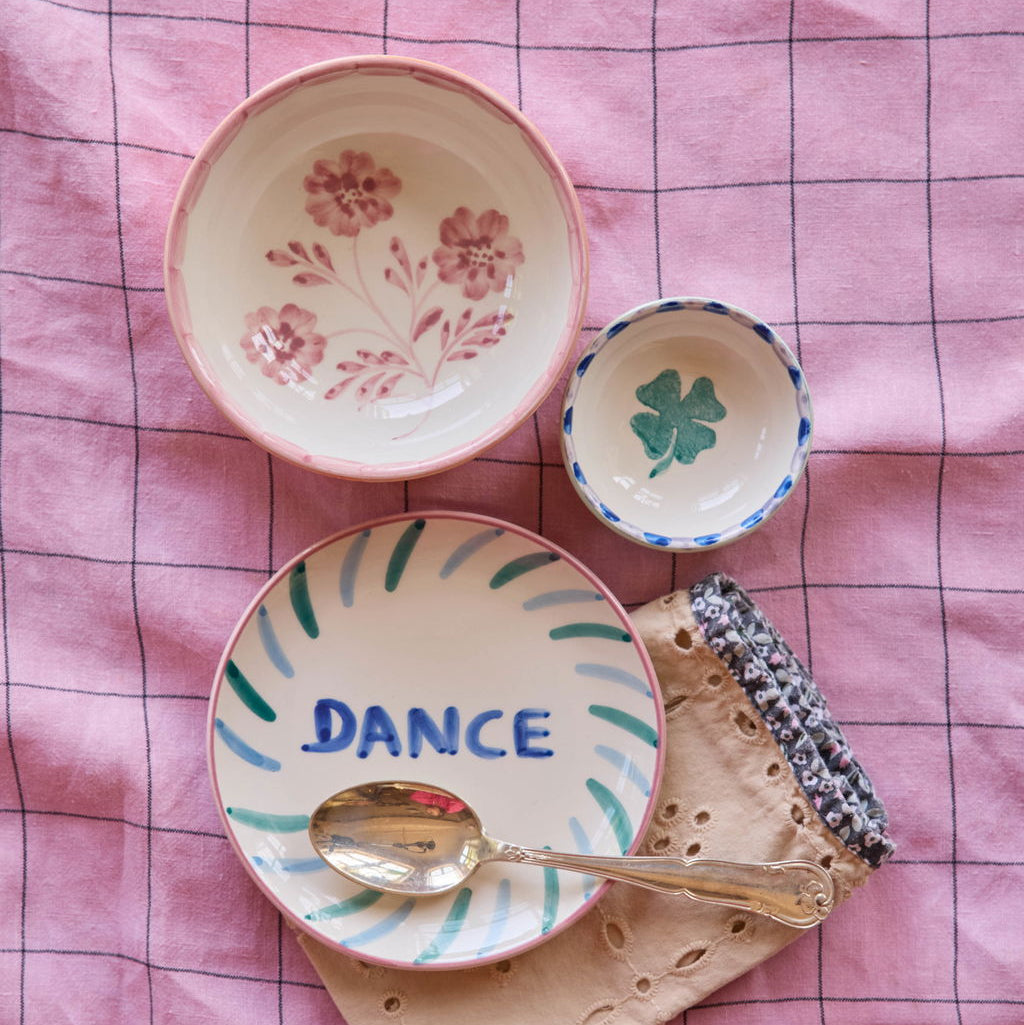 Keramik-Kuchenteller Hand-Painted