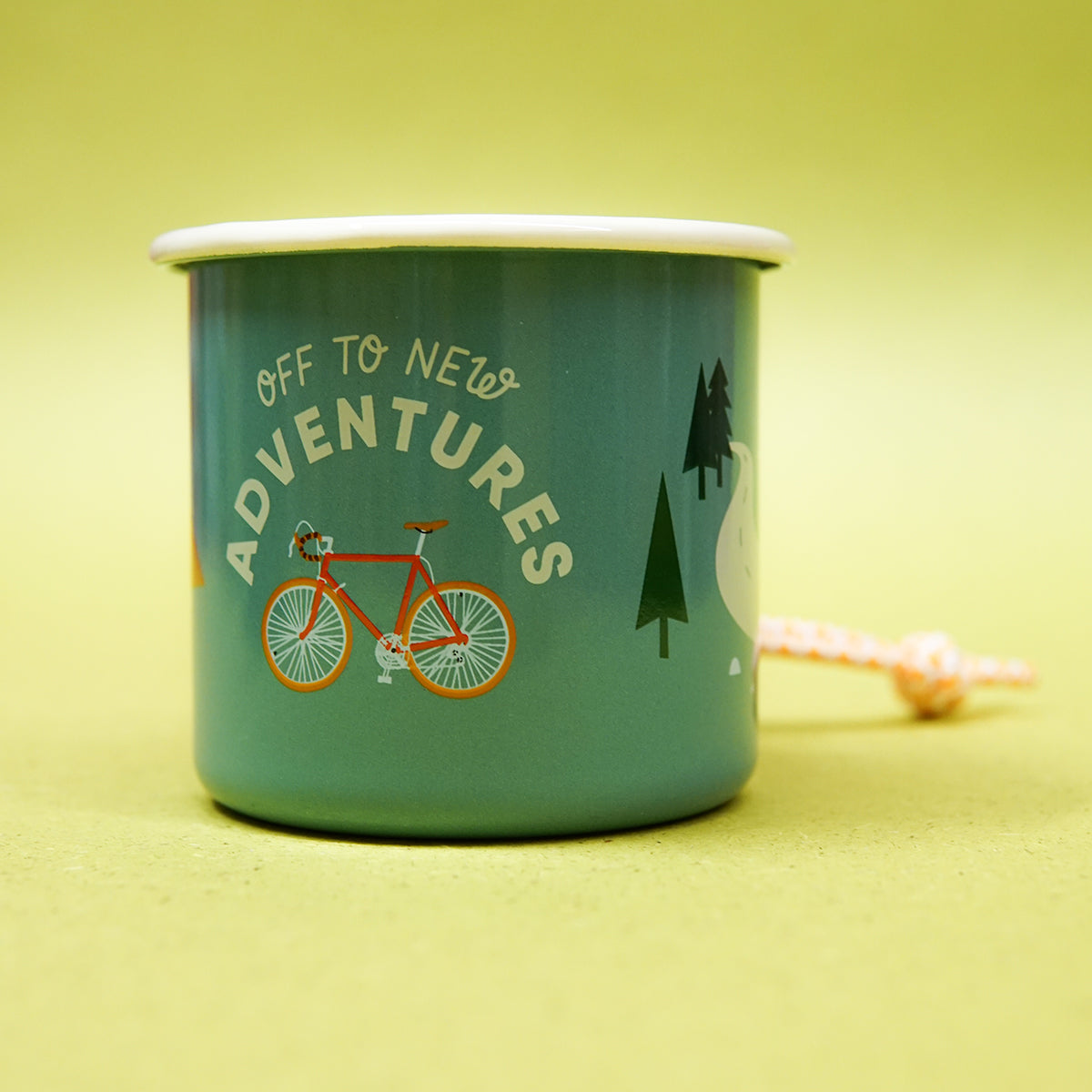 Emaillebecher Bike