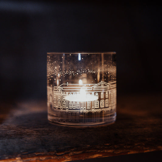 Hus Glas-Teelichthalter