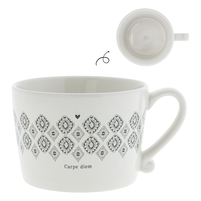 Keramik Tasse mit Spruch