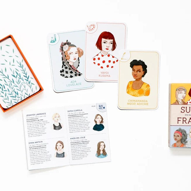 Super Frauen - Quartett-Spiel
