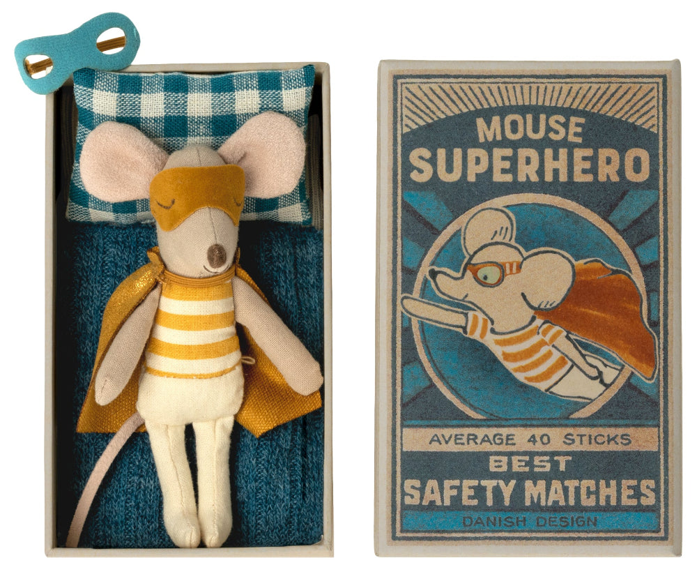 Superheld Maus in Box
