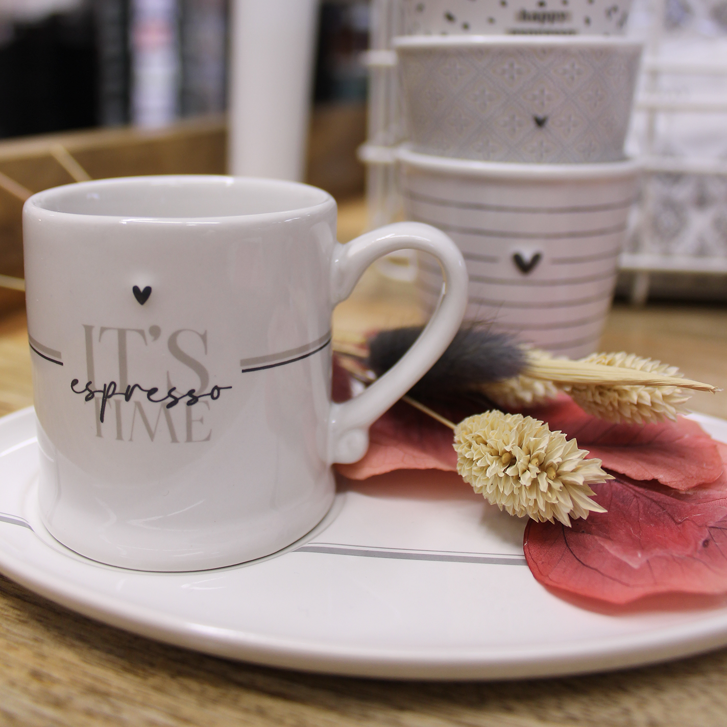 Espresso-Untertasse Happy