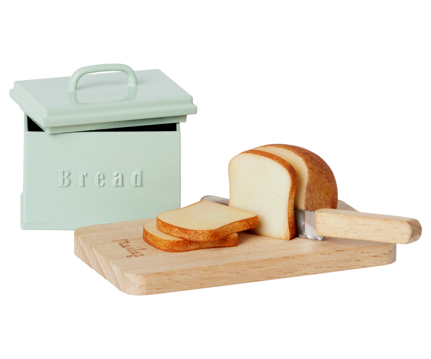 Miniatur-Brotbox mit Zubehör