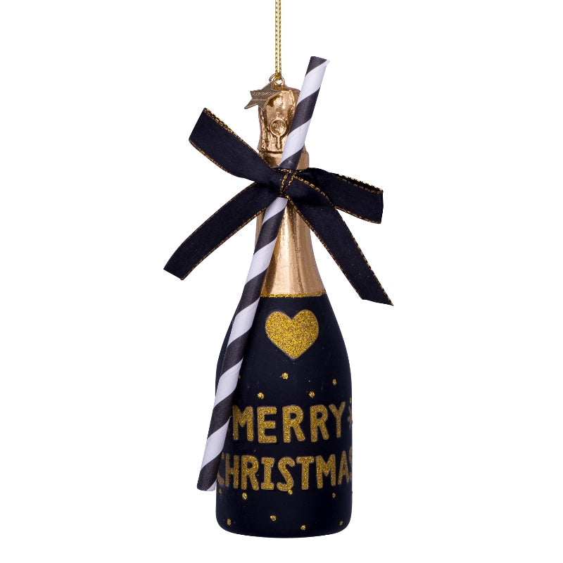 Christbaumkugel Champagne