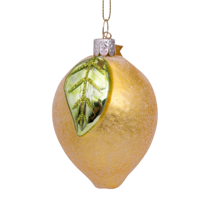 Christbaumkugel Zitrone