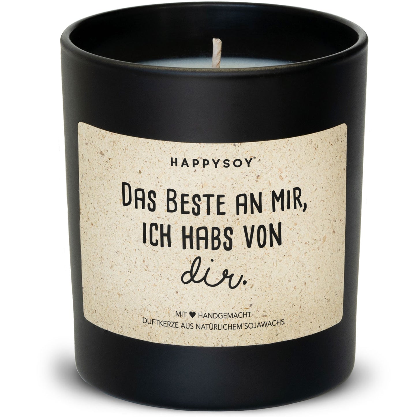 Sojawachskerze Das Beste an mir, ich hab's von dir