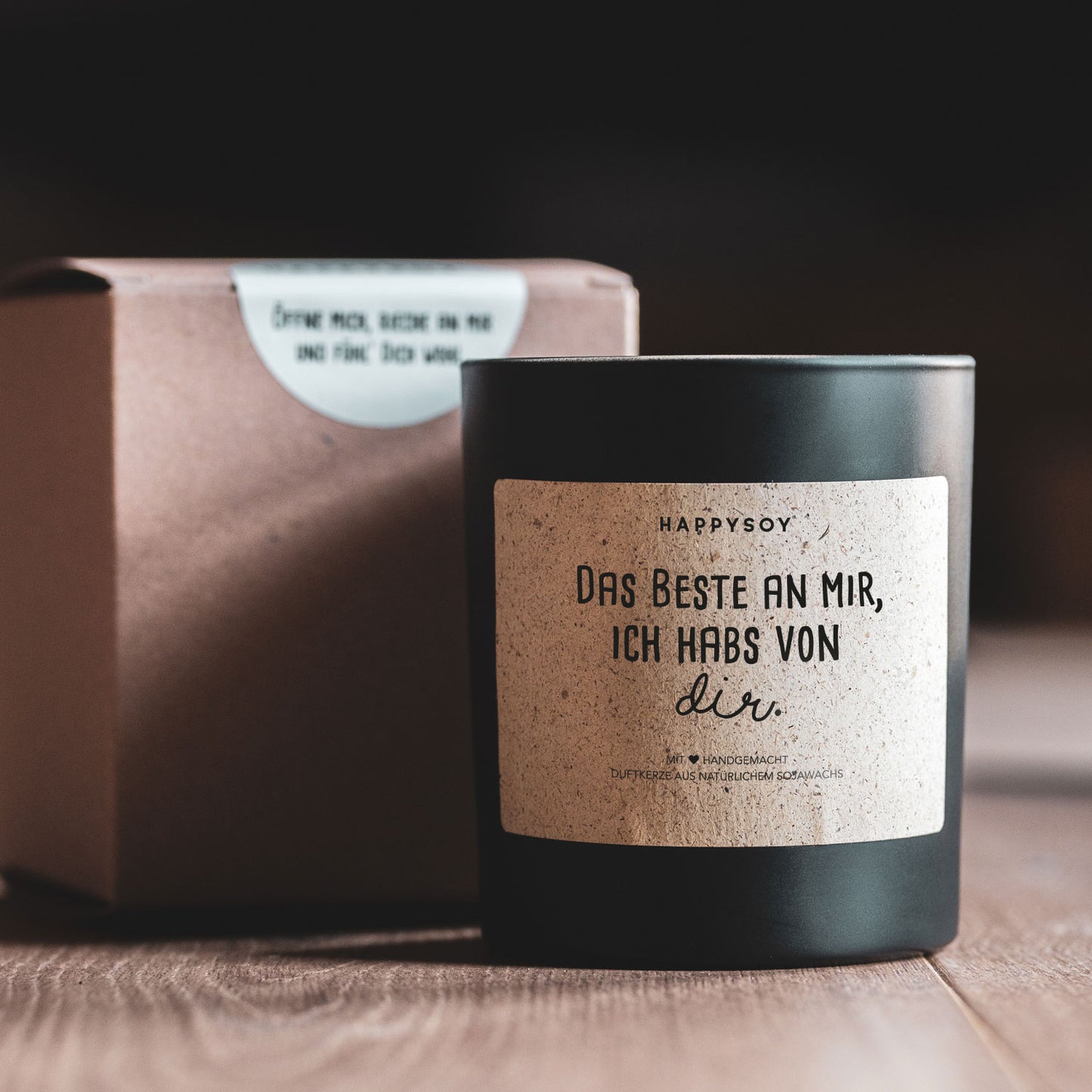 Sojawachskerze Das Beste an mir, ich hab's von dir