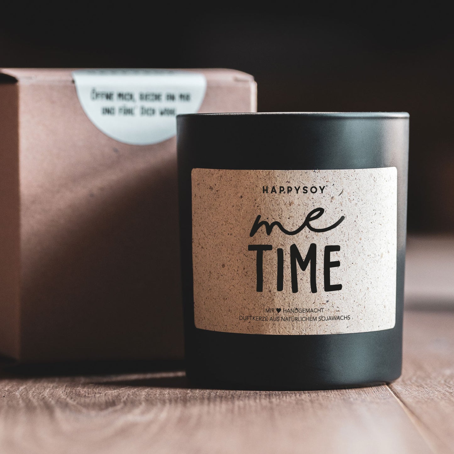 Sojawachskerze Me time