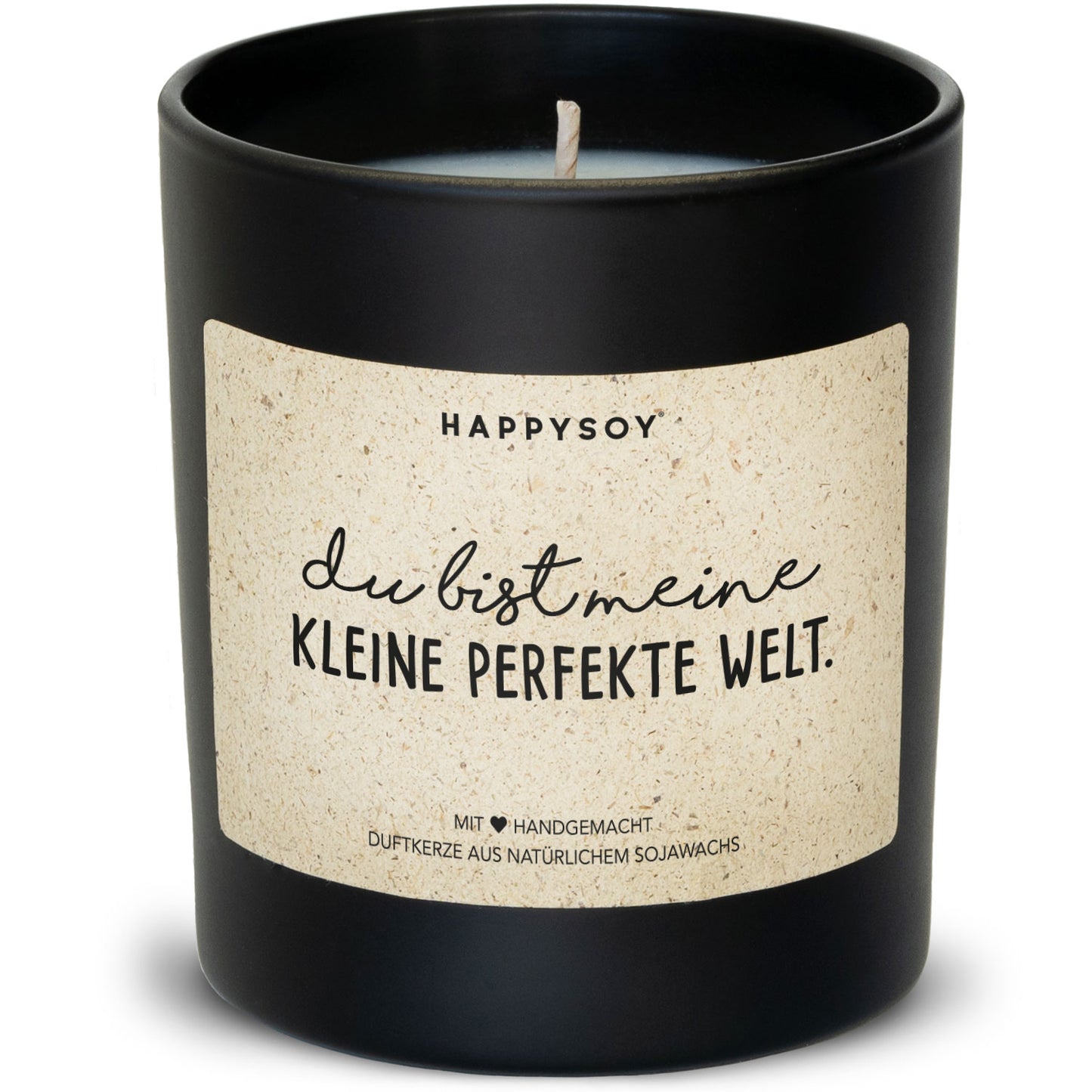Sojawachskerze Du bist meine kleine perfekte Welt