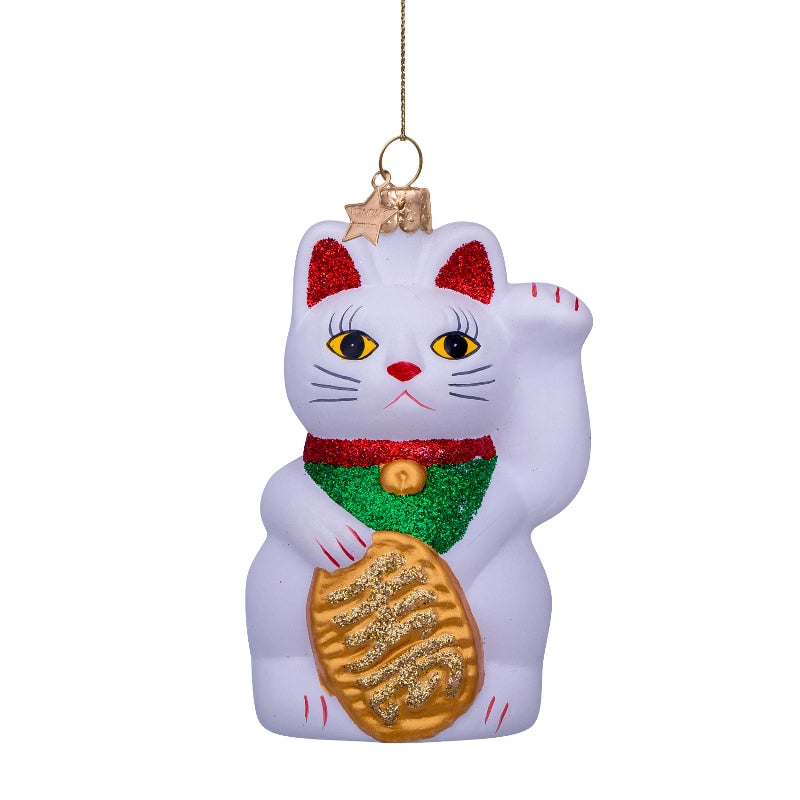 Christbaumkugel Lucky Cat