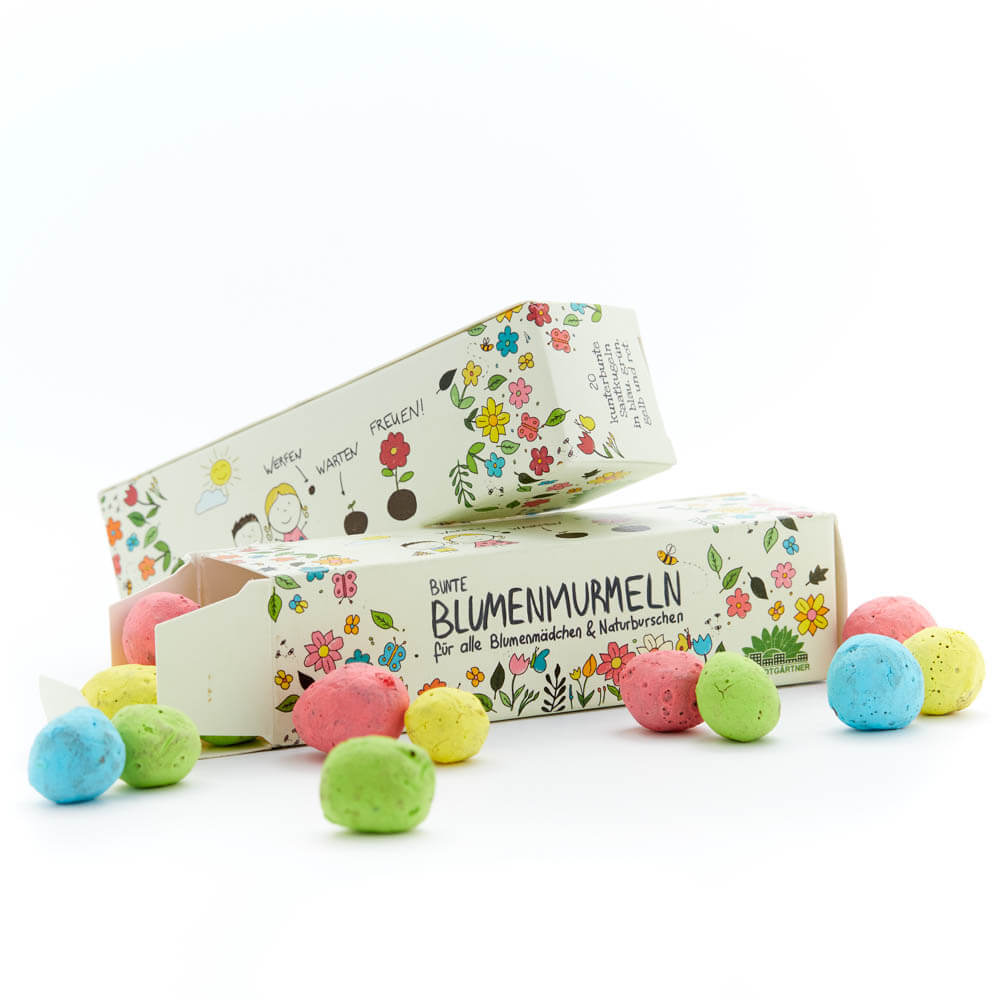 Blumenmurmeln (25 Stück)