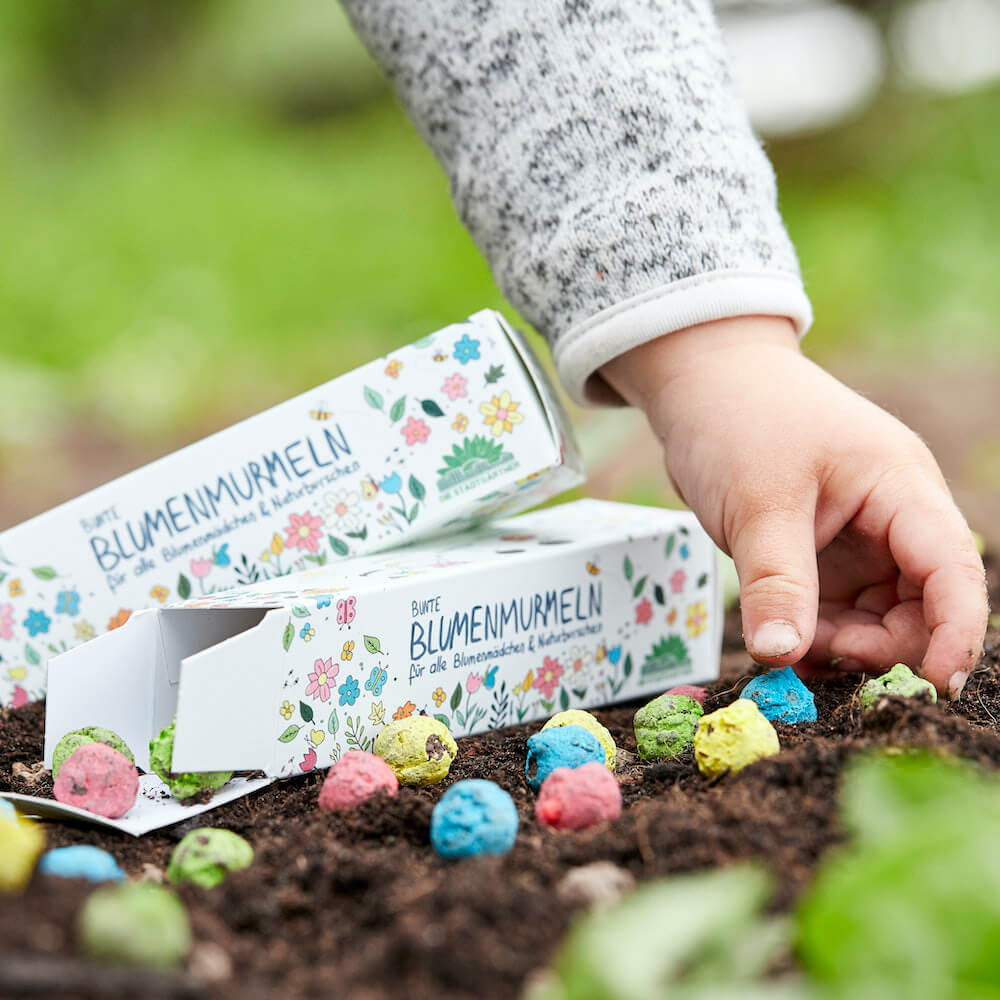 Blumenmurmeln (25 Stück)