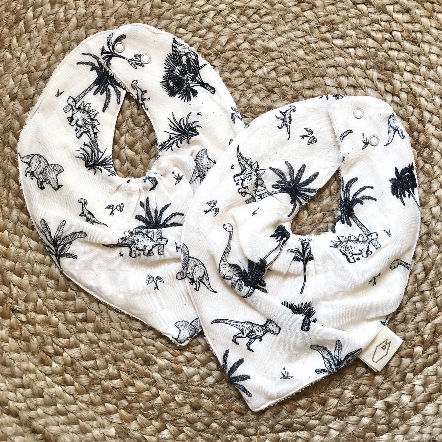 Bandana-Lätzchen Dino 2er Set