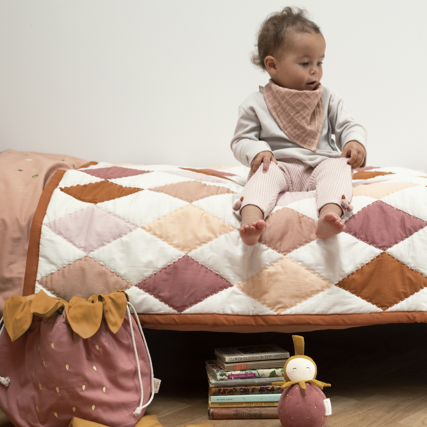 Patchwork-Decke Karomuster