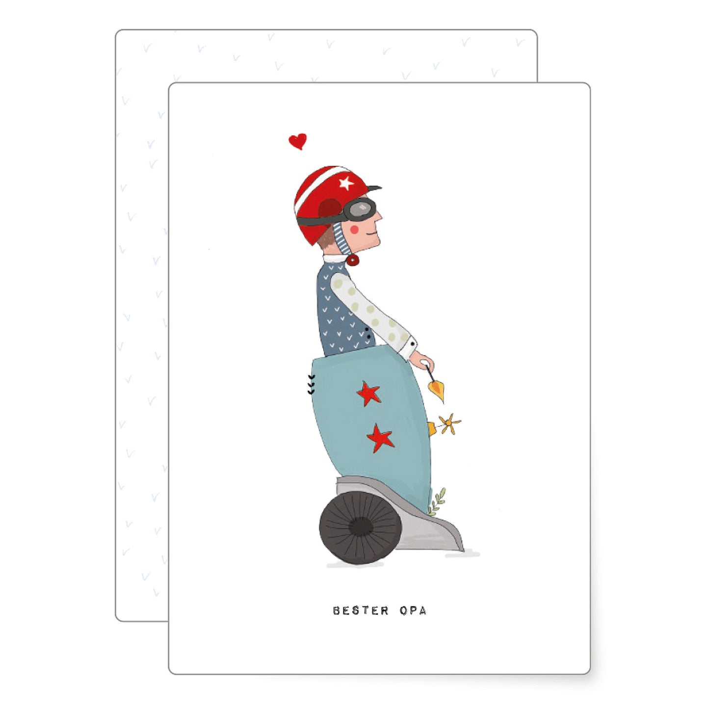 Postkarte Bester Opa