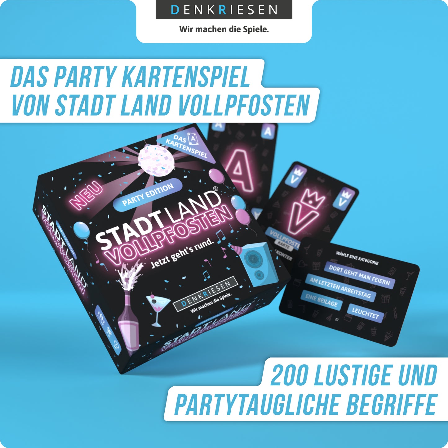 Stadt Land Vollpfosten - Party Edition
