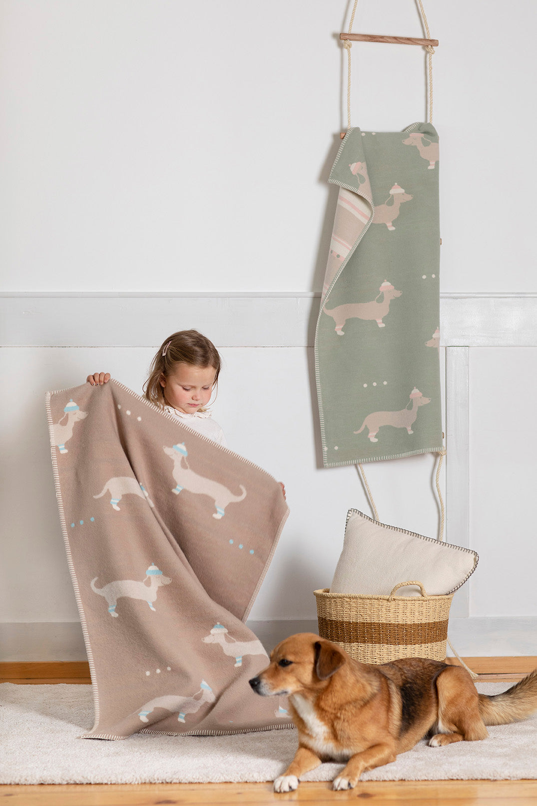Kinderdecke Lena Dackel