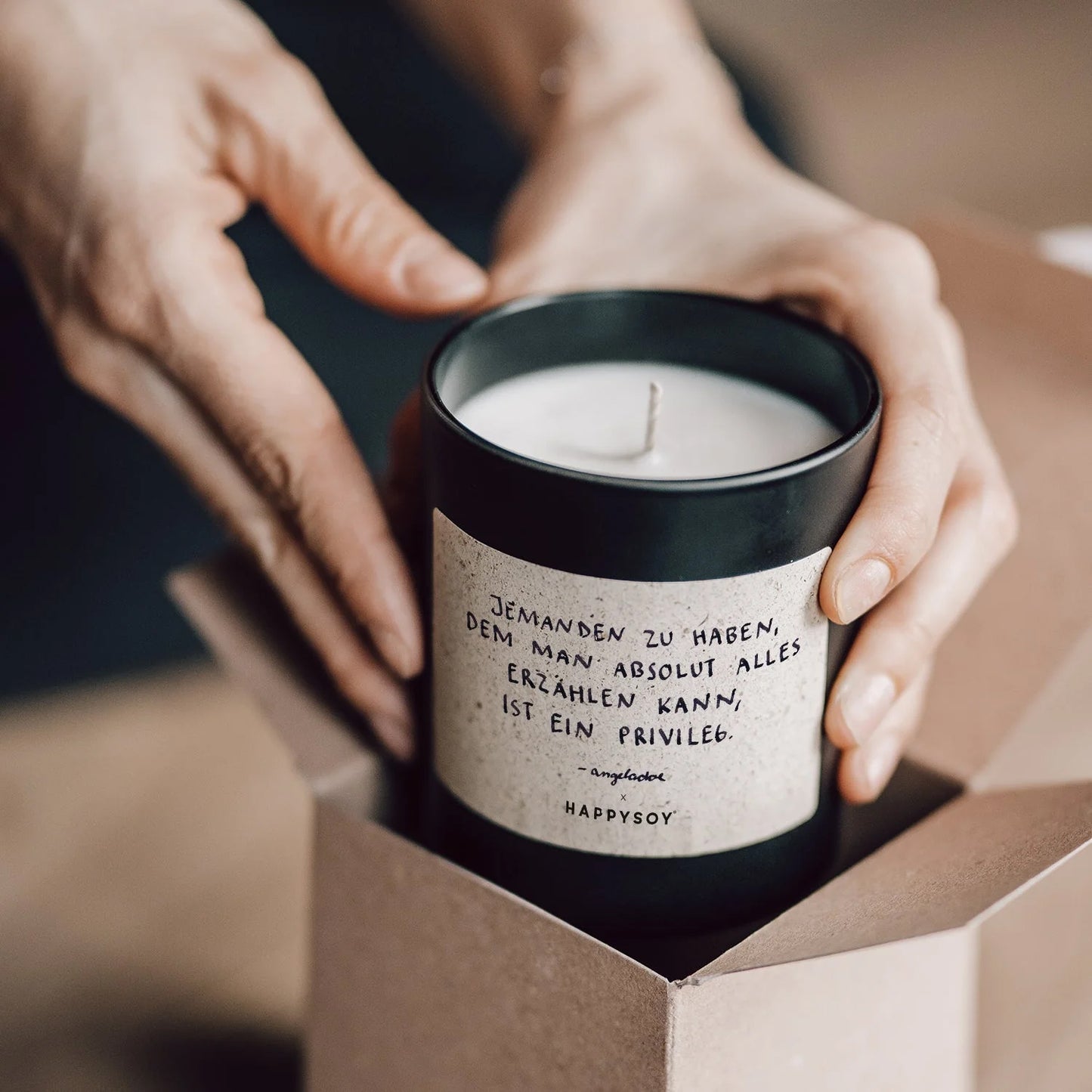 Sojawachskerze Privileg