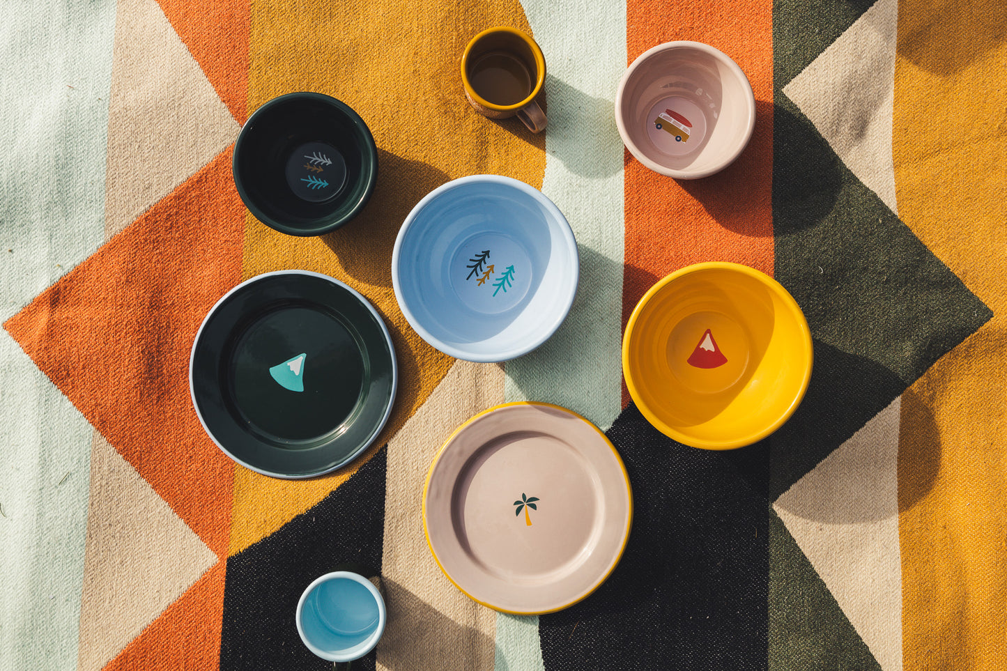 Kleine Emaille Schüssel Go Camping