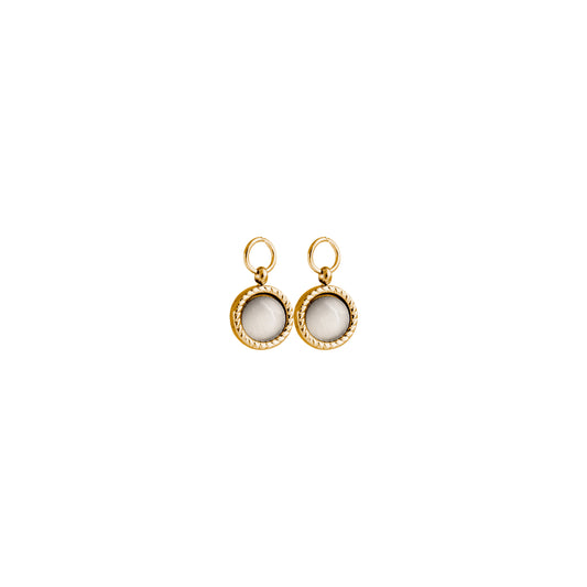 Malia Charm - White Elegancy gold