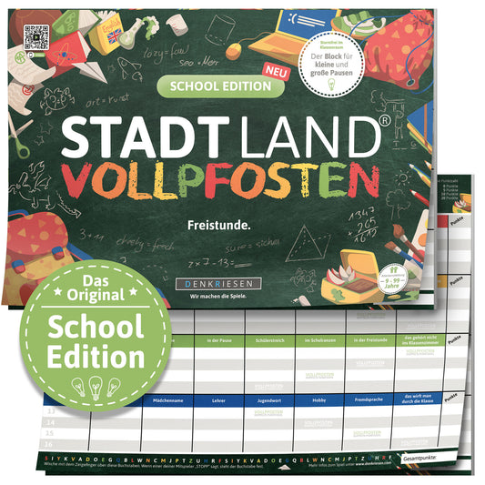 Stadt Land Vollpfosten Block - School Edition