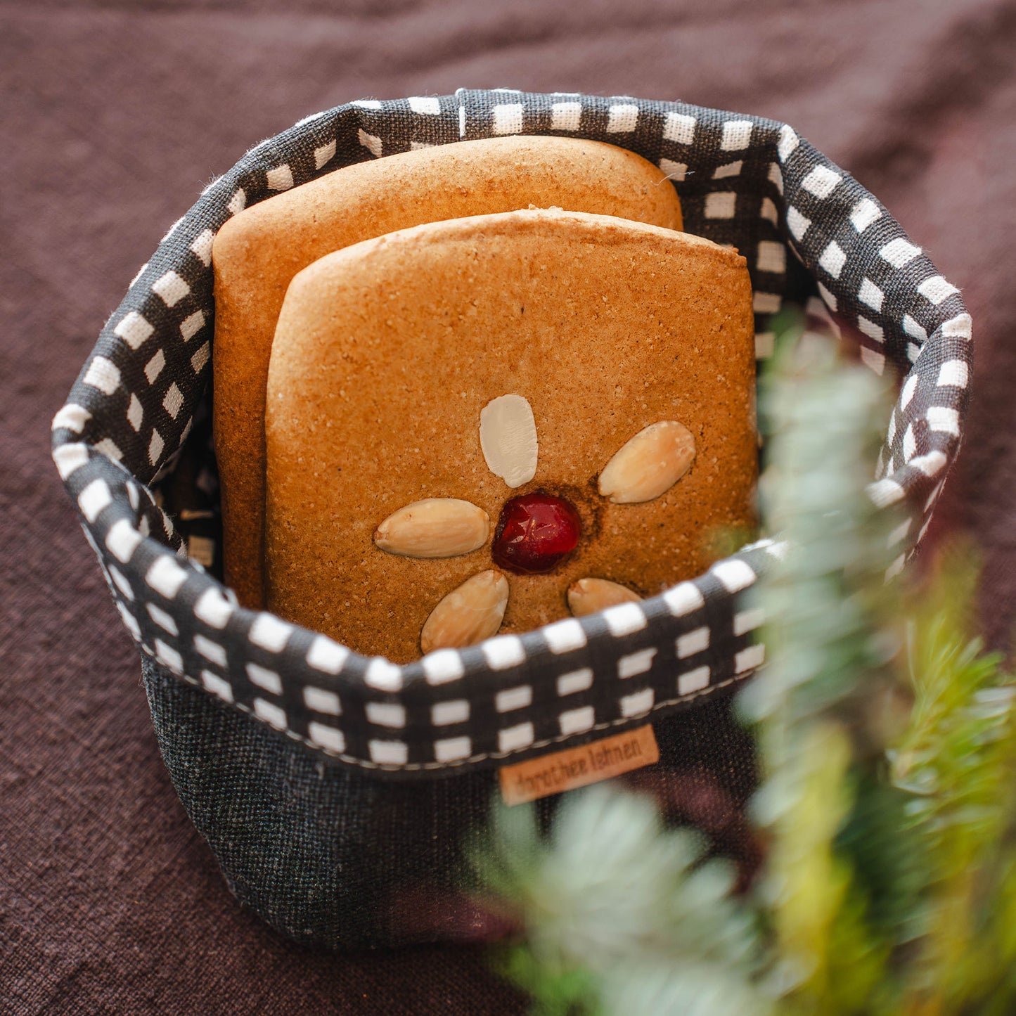 Leinen-Brotkörbchen