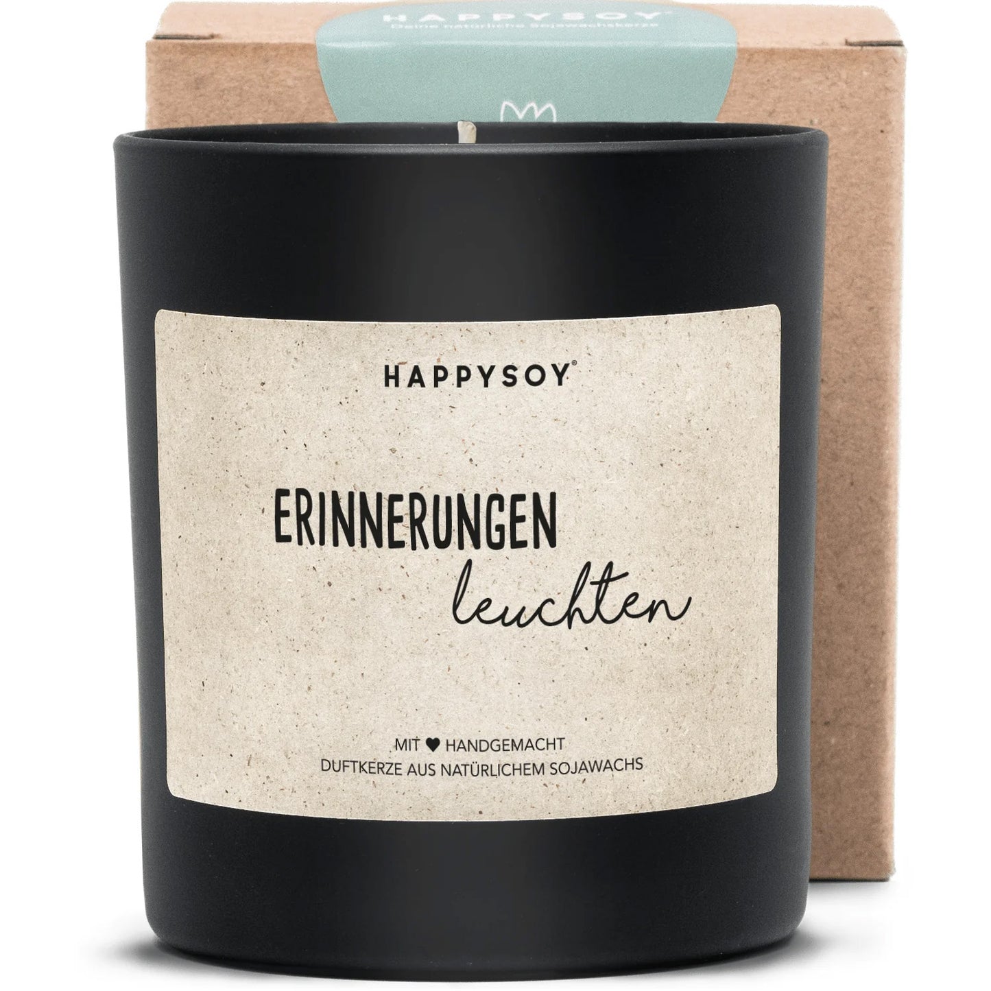 Sojawachskerze Erinnerungen leuchten