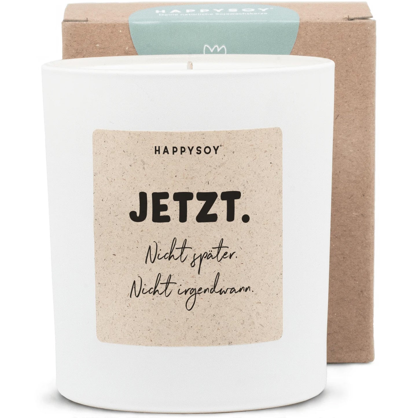 Sojawachskerze Jetzt