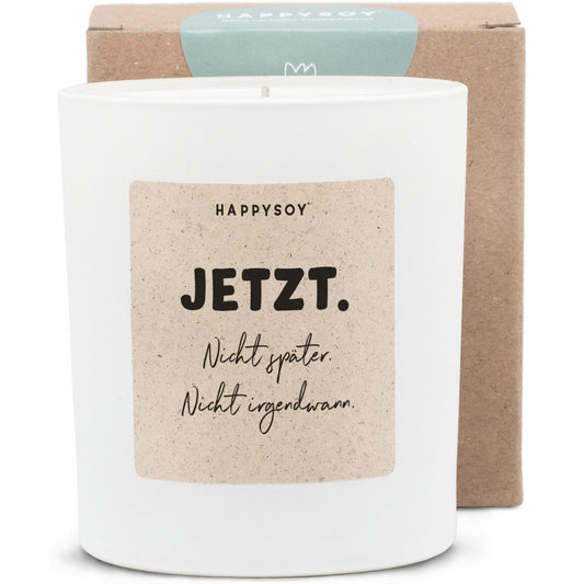 Sojawachskerze Jetzt