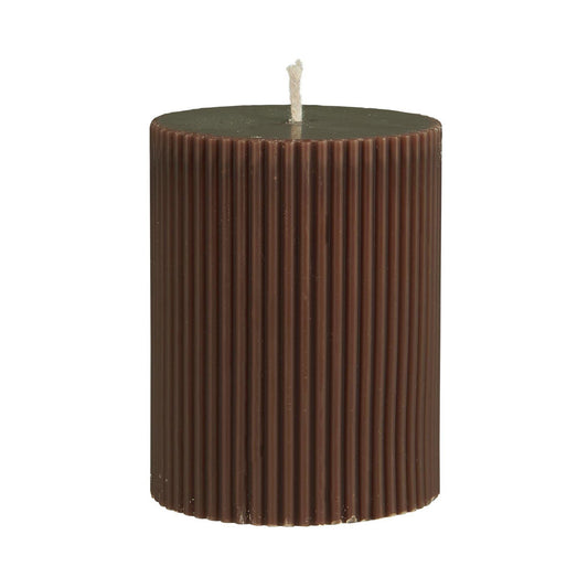 Stumpenkerze gerillt